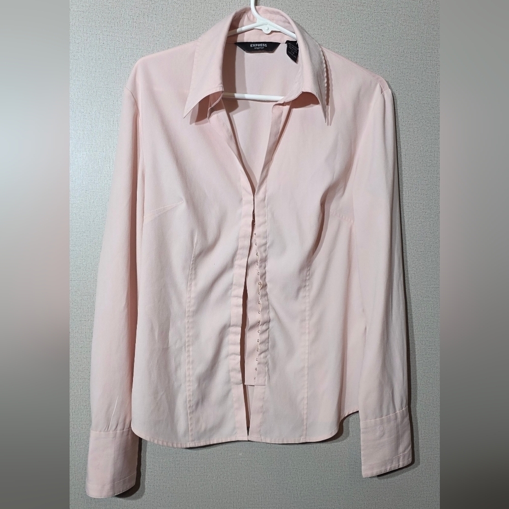 Express Light Pink Button Down Shirt